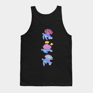 Coral turtle Tank Top